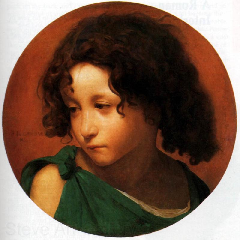 Jean Leon Gerome Portrait of a Young Boy